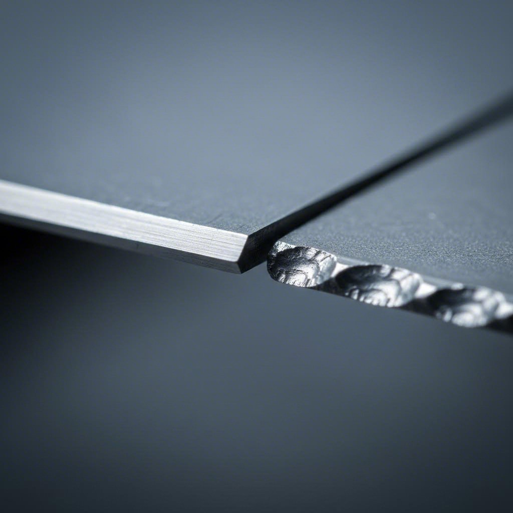 edge quality varies significantly between cutting methods