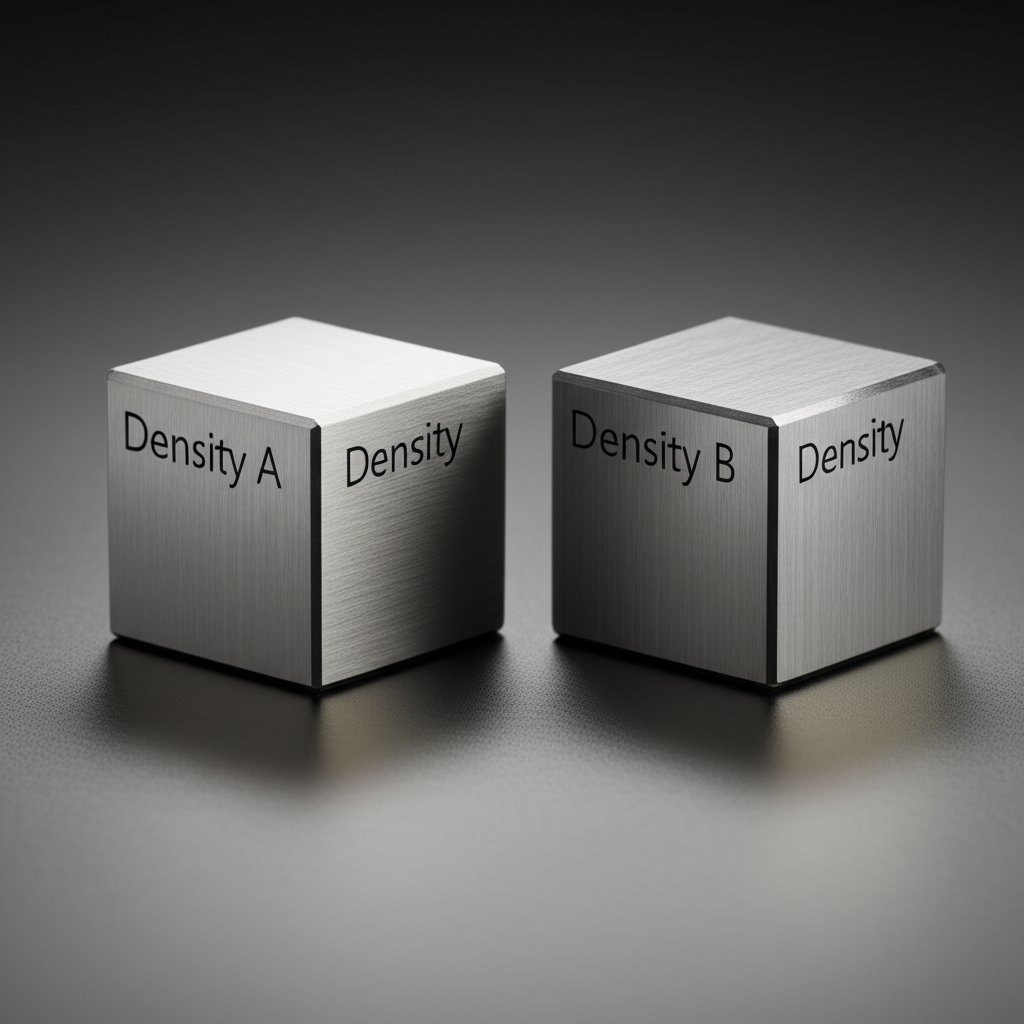 density determines how much mass is packed into a given volume of material