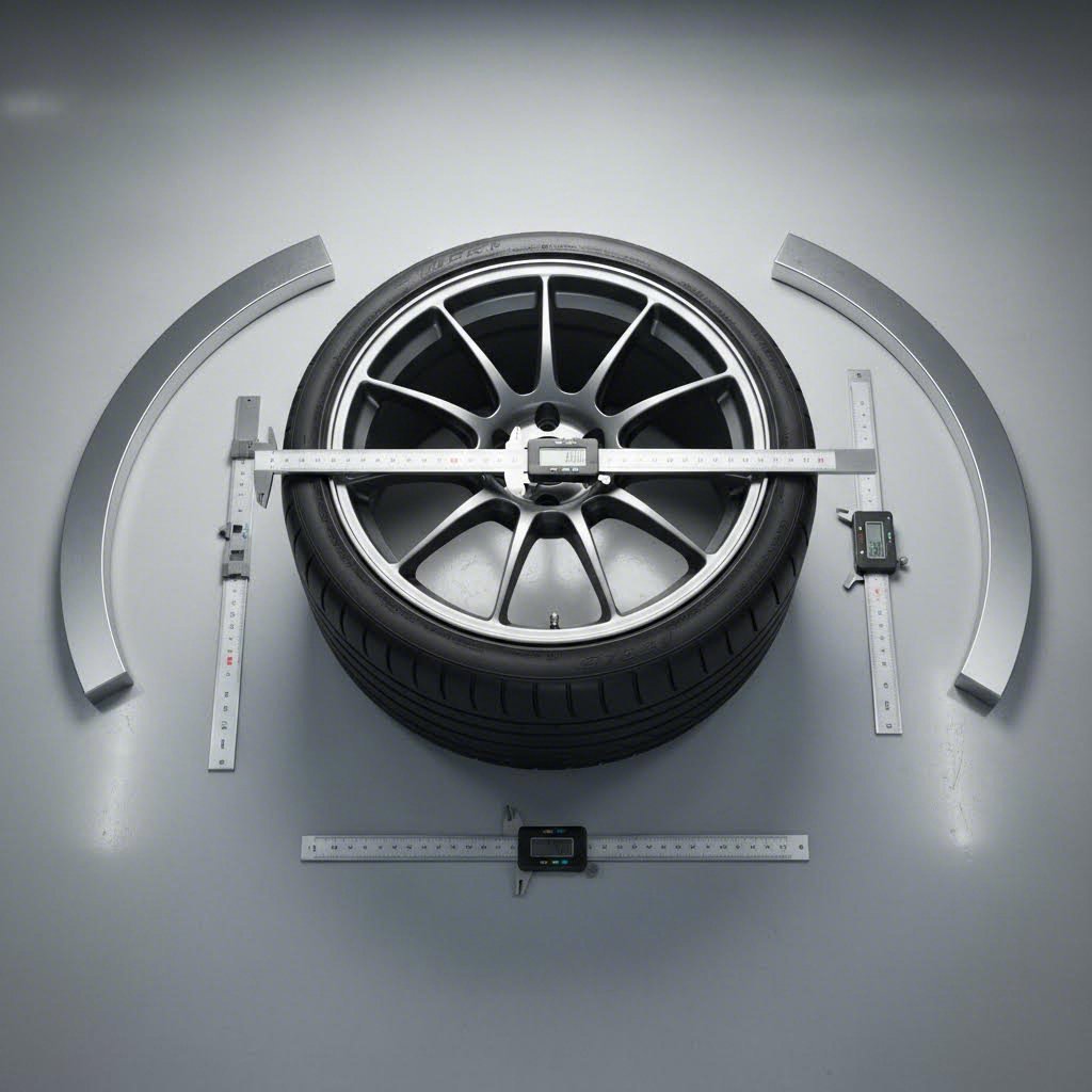 proper wheel sizing ensures optimal tire contact patch and brake clearance