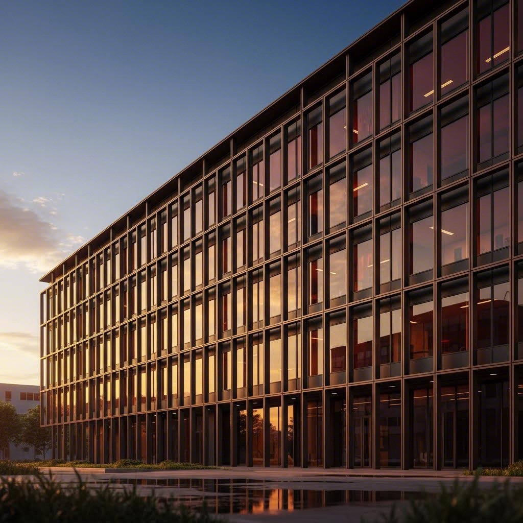 aluminum extrusion profiles used in modern architectural curtain wall systems
