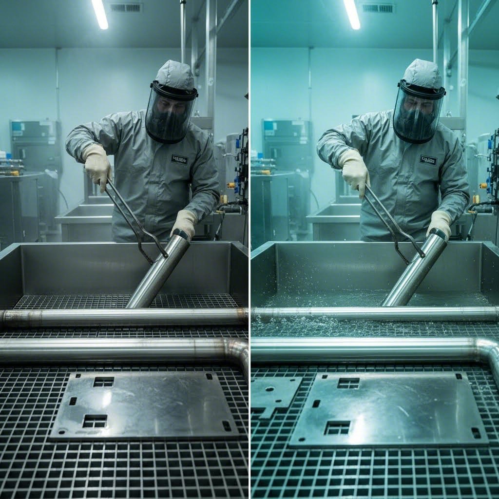 passivation process restoring corrosion protection to fabricated stainless steel parts