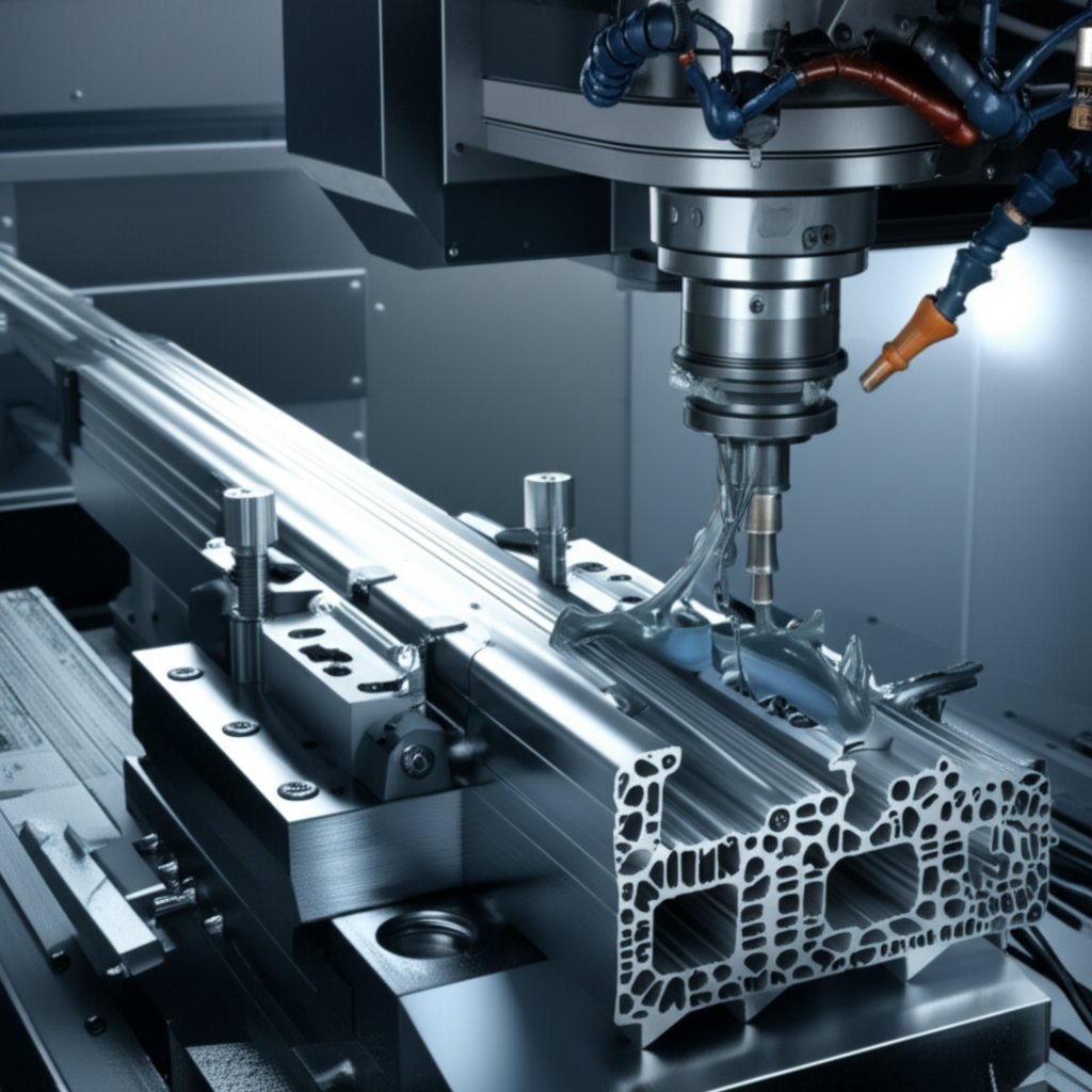 cnc machining enhances aluminium extrusion profiles with complex precise features