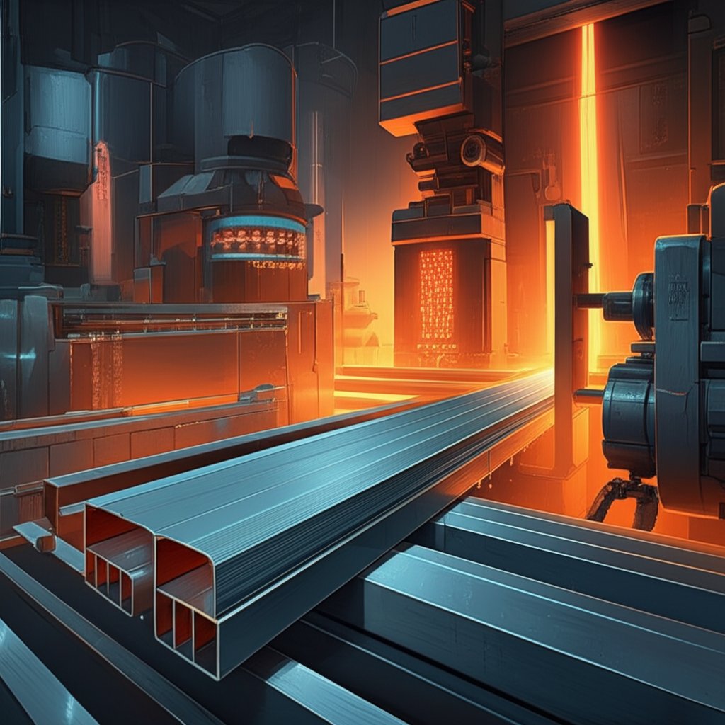 post extrusion steps including heat treatment machining and finishing for aluminum parts