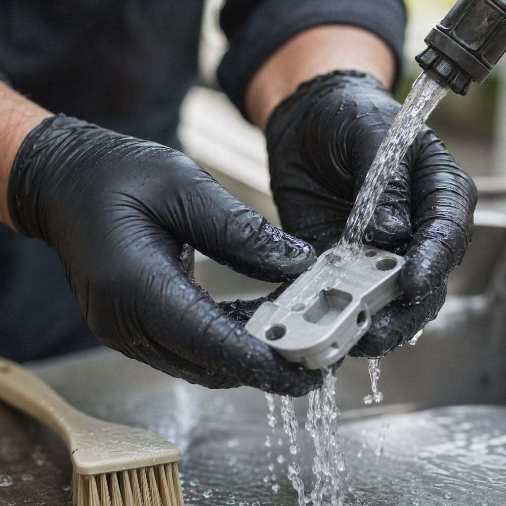 controlled stripping and immediate rinsing of aluminum