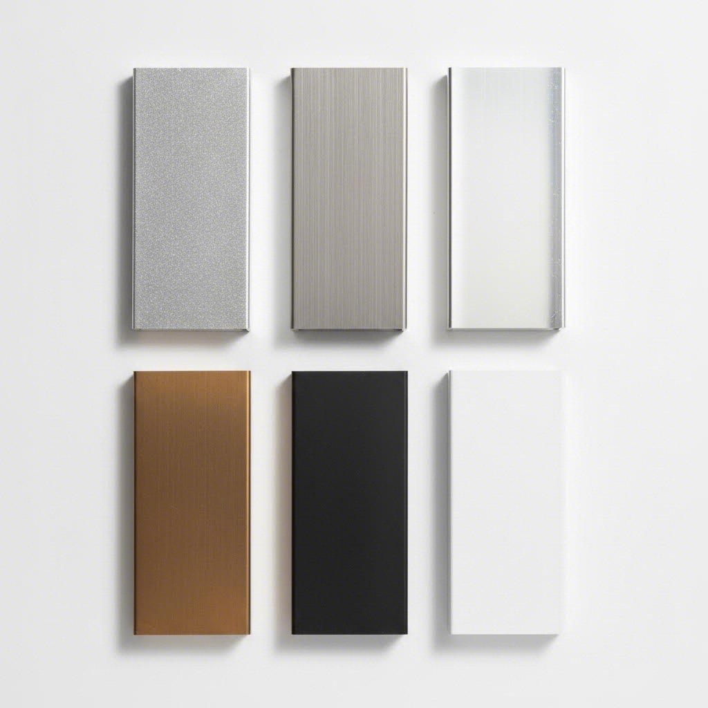 aluminum channel surface finish options from mill finish to anodized and powder coated