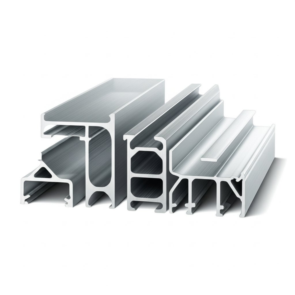 standard and custom aluminum extrusion profiles highlighting design flexibility