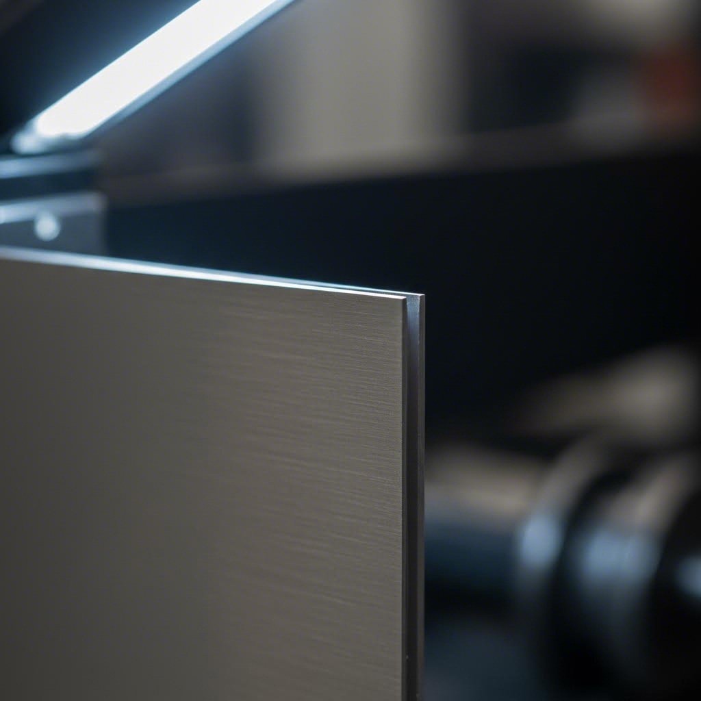 high quality laser cut metal edge demonstrating precision cutting results