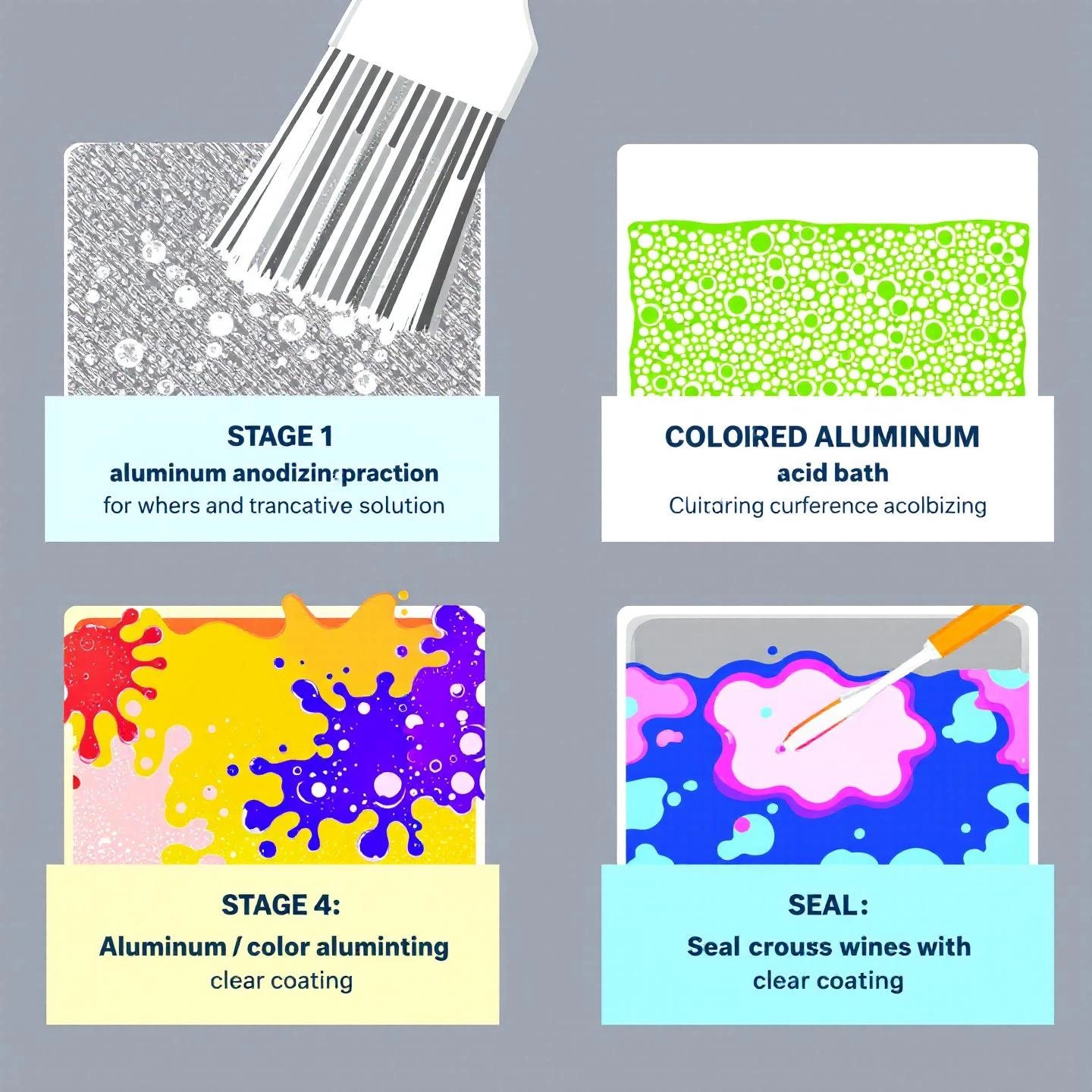 the anodizing process transforms aluminum through cleaning electrolysis coloring and sealing