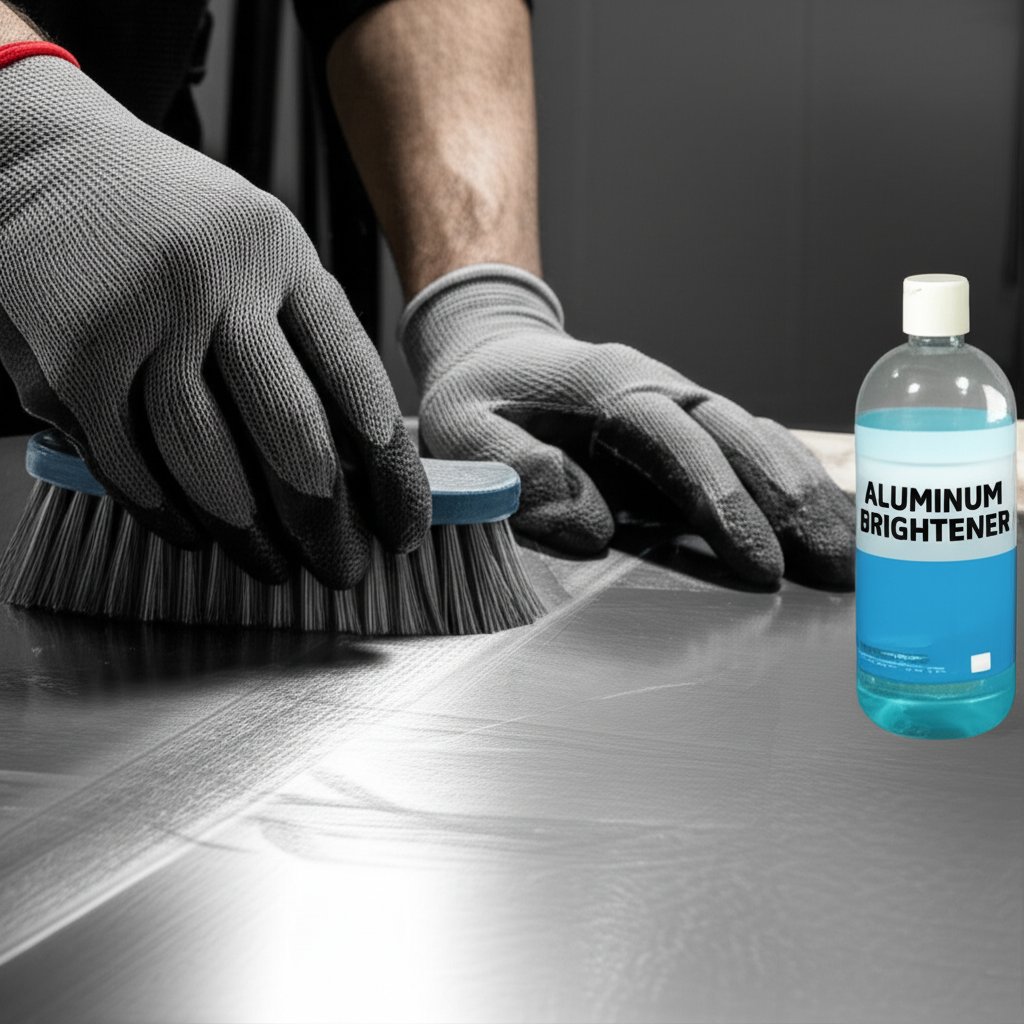 gently removing oxidation from aluminum with the right tools