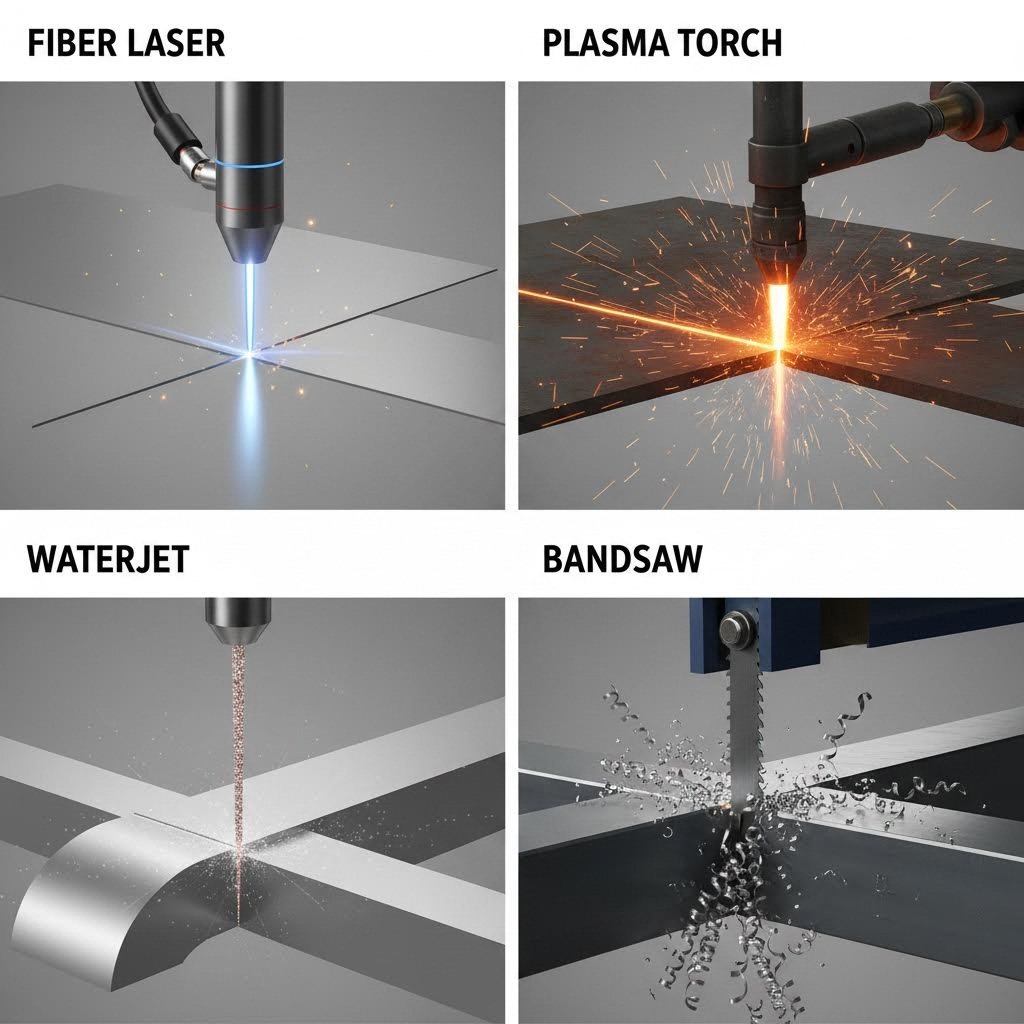 four primary metal cutting technologies laser plasma waterjet and sawing methods