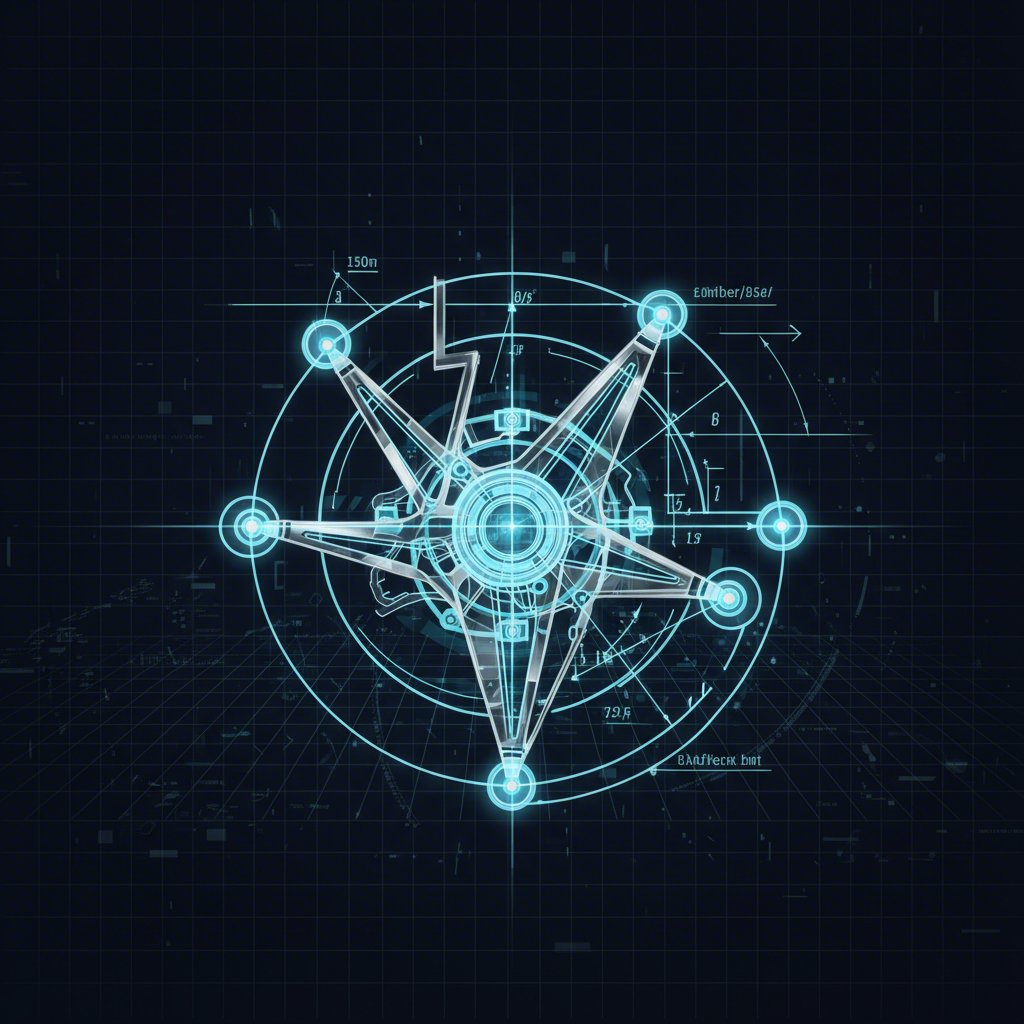 conceptual diagram of vehicle suspension geometry and control arm angles