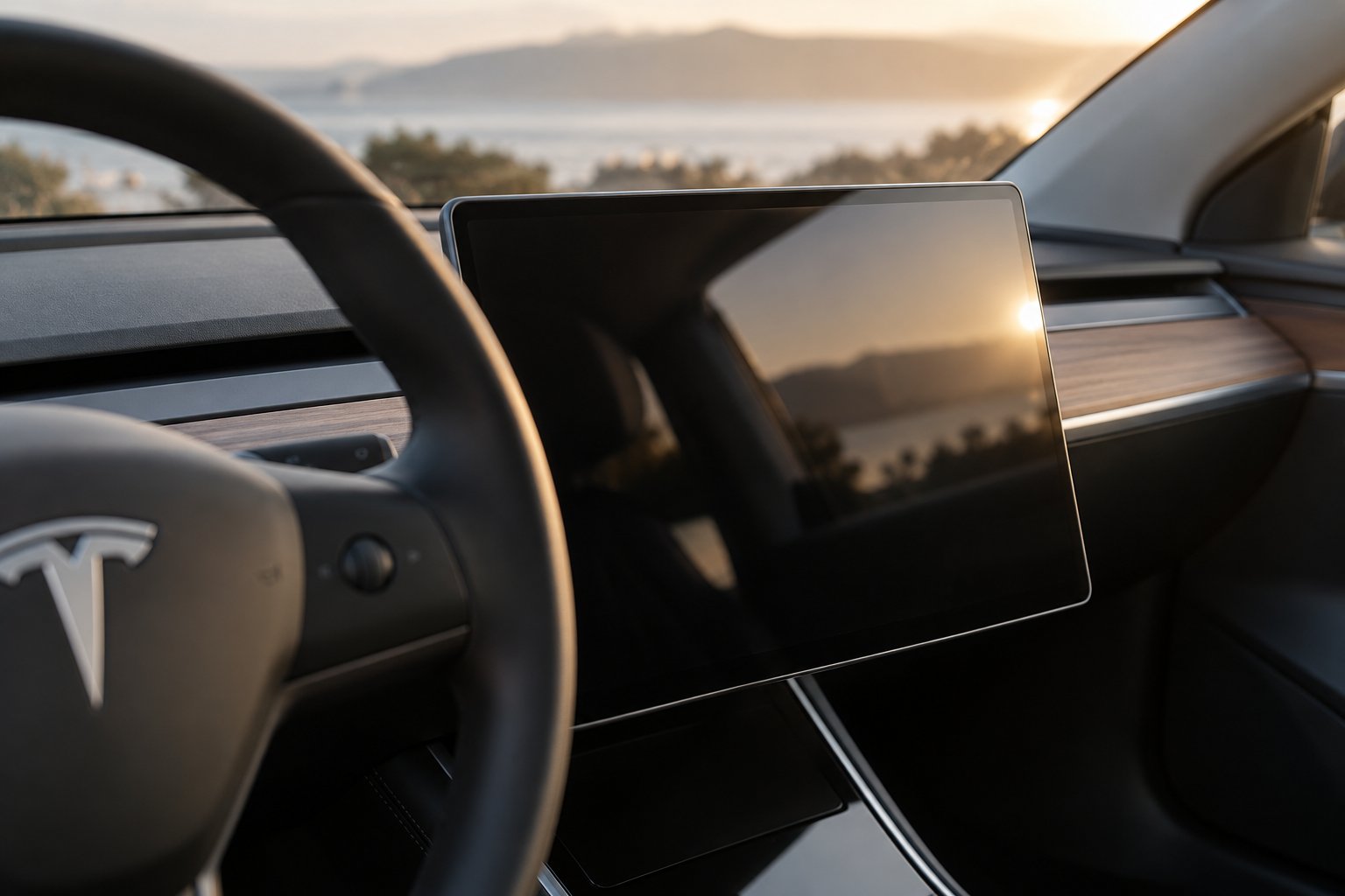 tesla's central touchscreen controls every vehicle function making screen protection a critical ownership decision