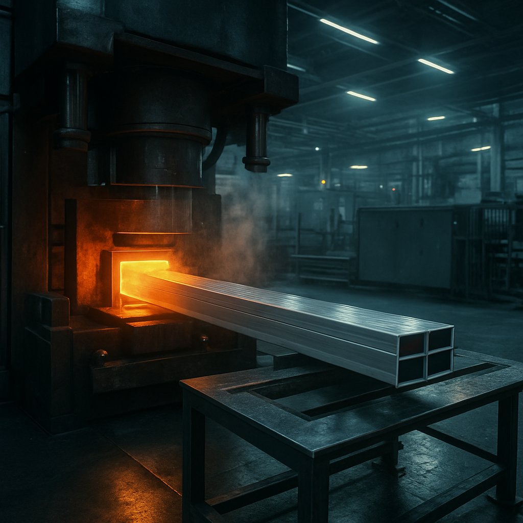 how aluminum extrusion is made from billet to profile