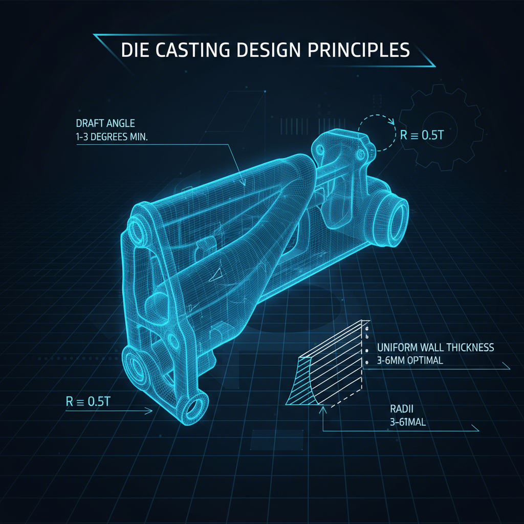 key design for manufacturing dfm principles in aluminum die casting