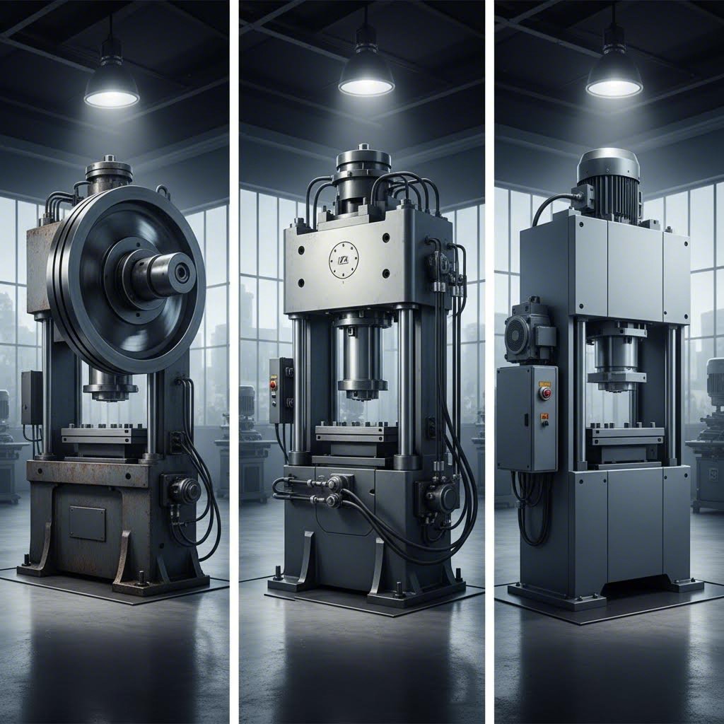 comparison of mechanical hydraulic and servo driven metal die press systems