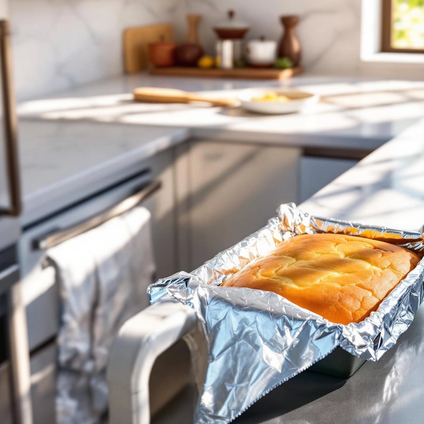 safe use of aluminum foil in a home oven for baking and roasting