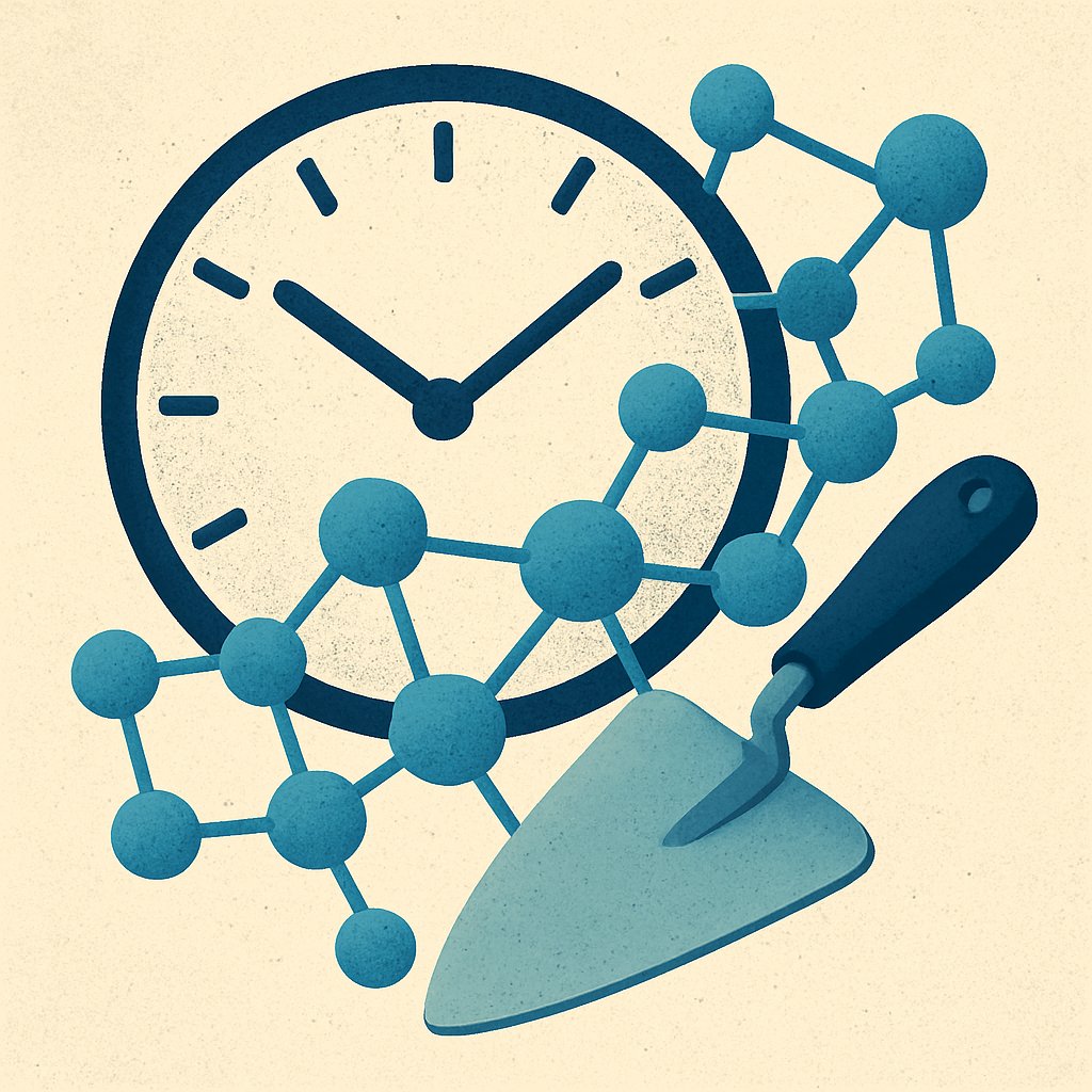 A visual metaphor illustrating the crucial resting period required for chemical bonds to form