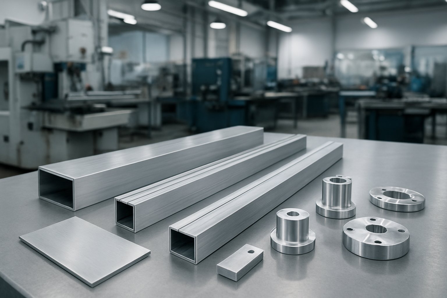 aluminium fabrication workflow from raw stock to finished parts