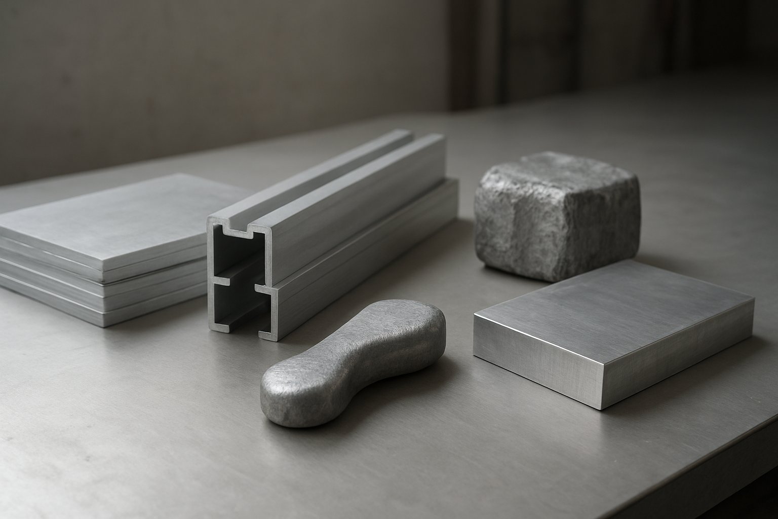 common aluminium starting forms used in fabrication