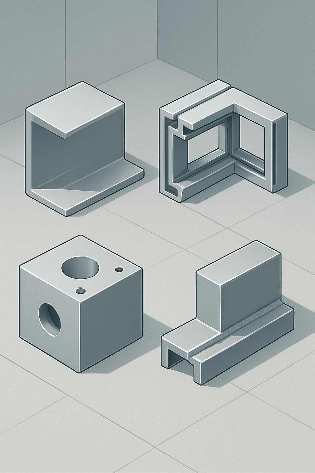 different aluminium part shapes call for different fabrication methods