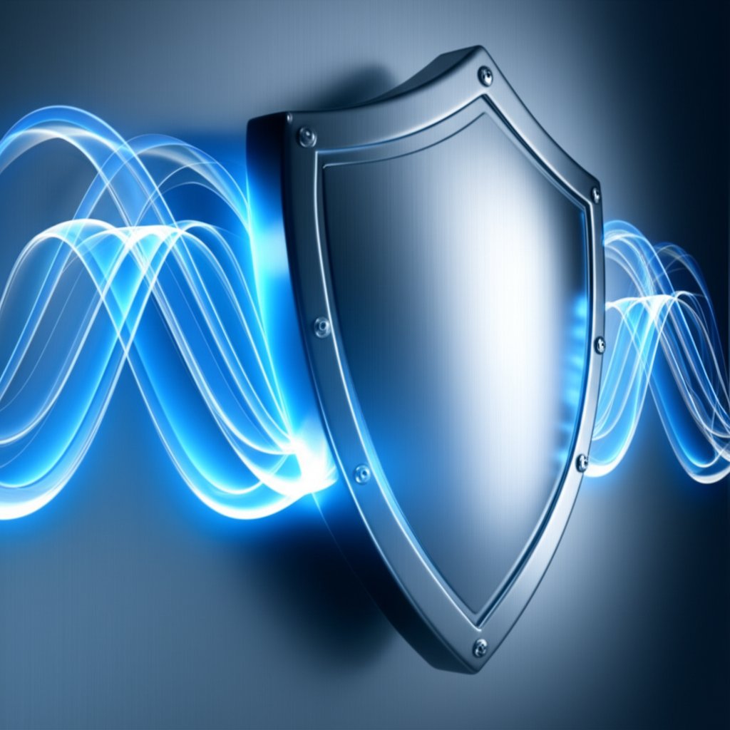 conceptual diagram of emi shielding provided by a die cast enclosure protecting internal components