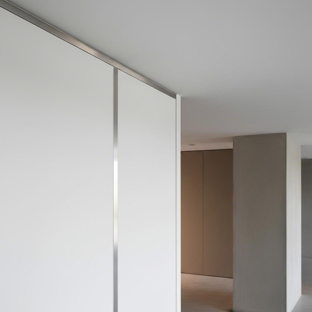architectural aluminum trim profiles creating clean transitions in commercial building applications