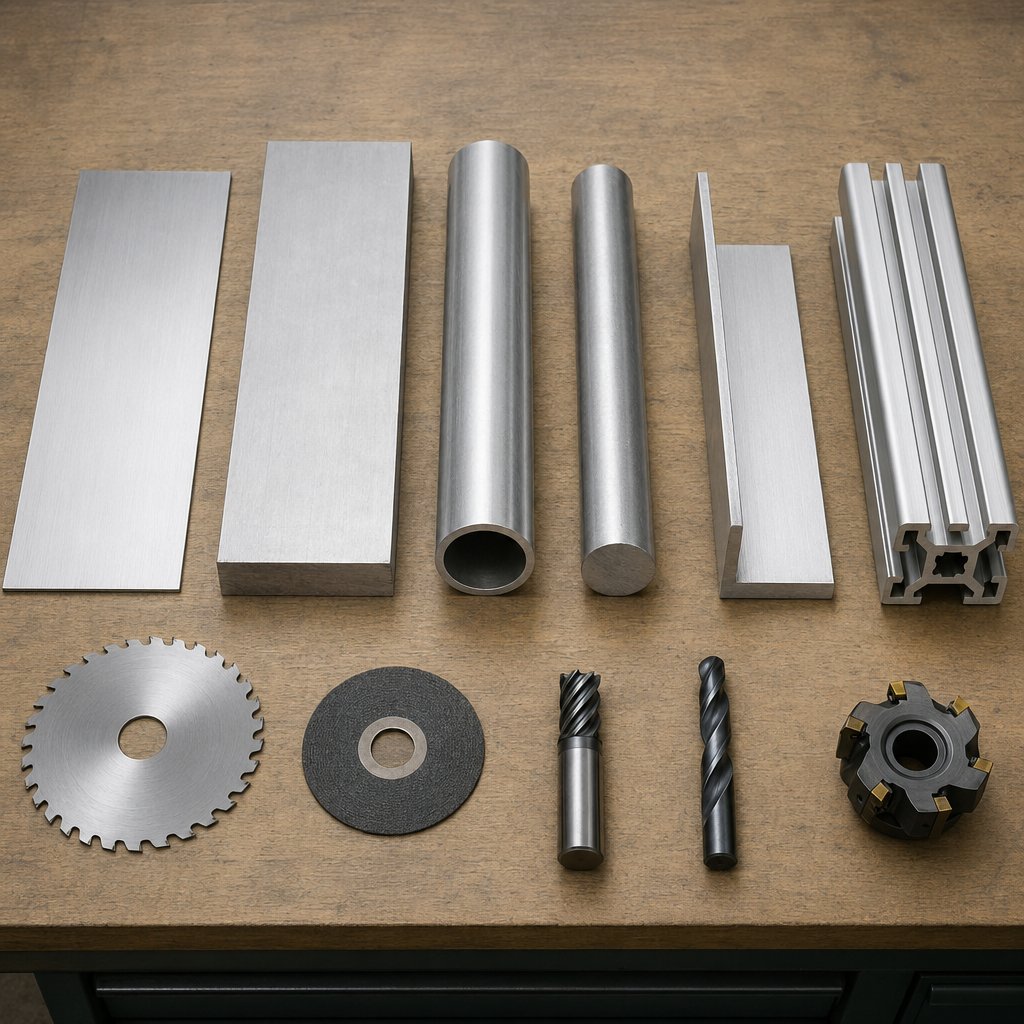 aluminum stock forms that call for different cutting methods