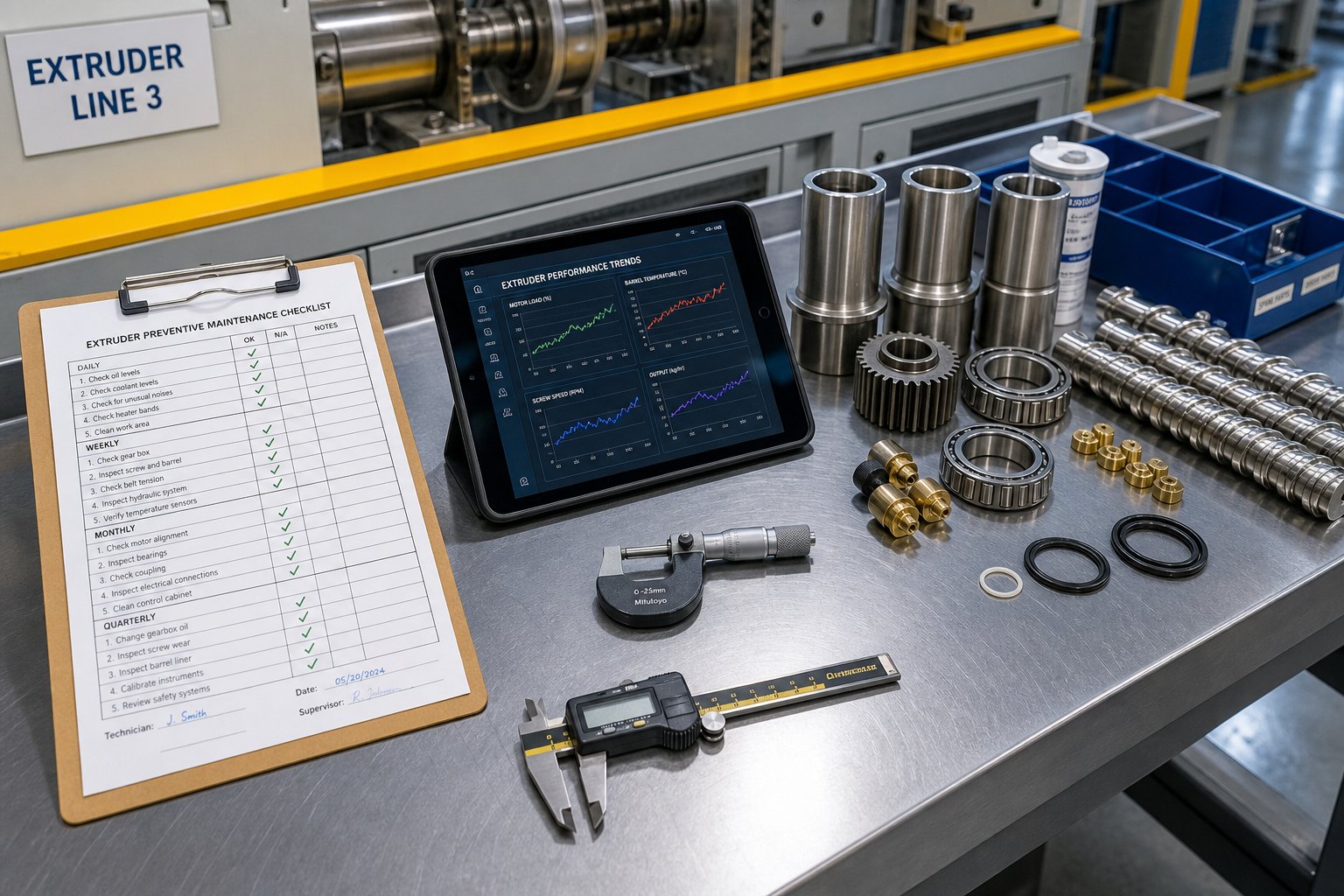 consistent documentation and scheduled inspections form the foundation of effective extrusion preventive maintenance