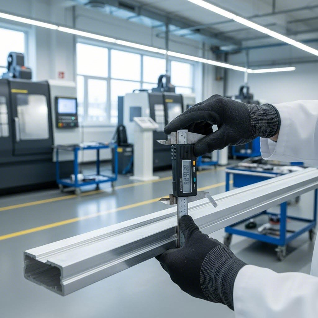 quality inspection ensures aluminum profiles meet precise specifications