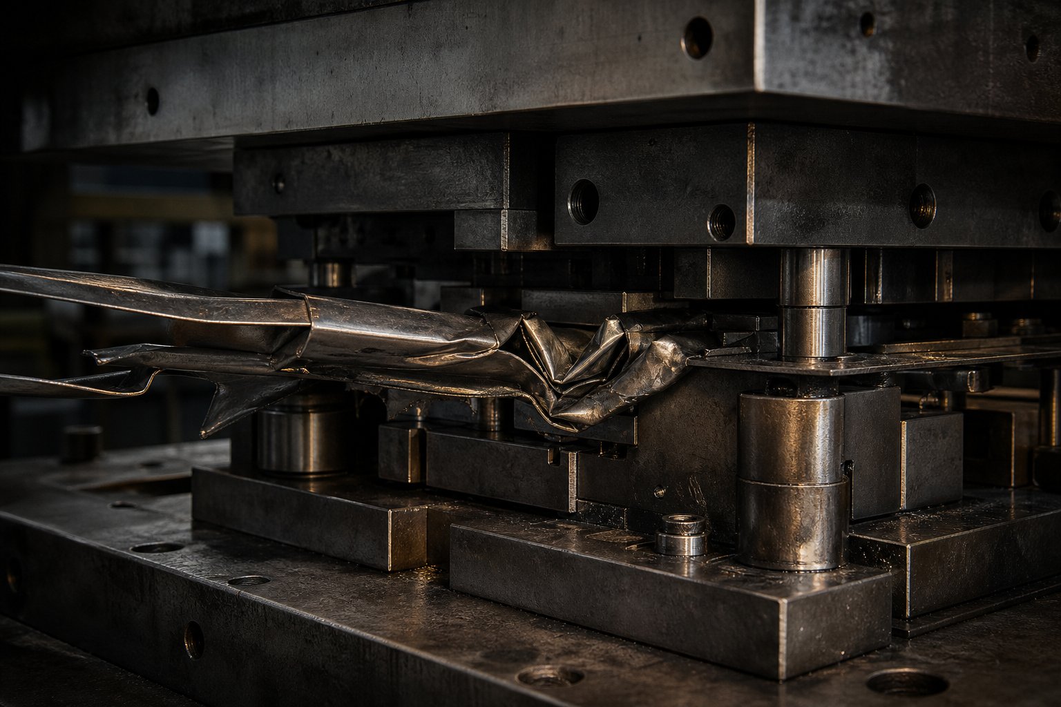 a strip jam caused by insufficient bypass clearance can damage die components and halt production