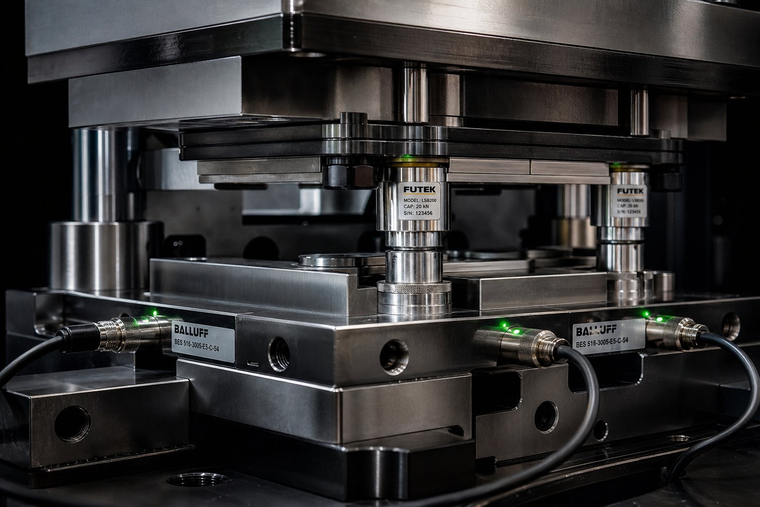 info-1-1 in die sensors monitor forming forces and strip position in real time to detect defects within a single press stroke