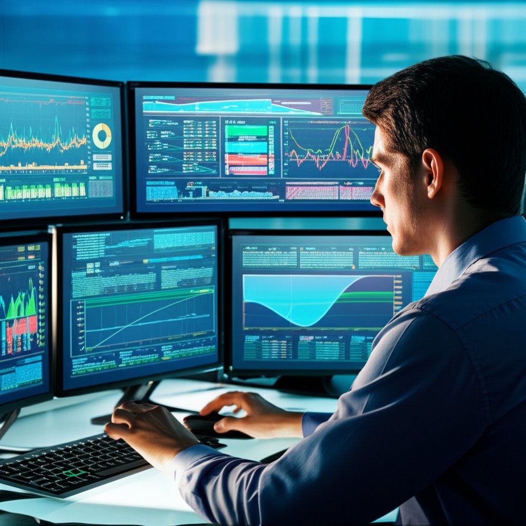 operator monitoring quality metrics to sustain process improvement