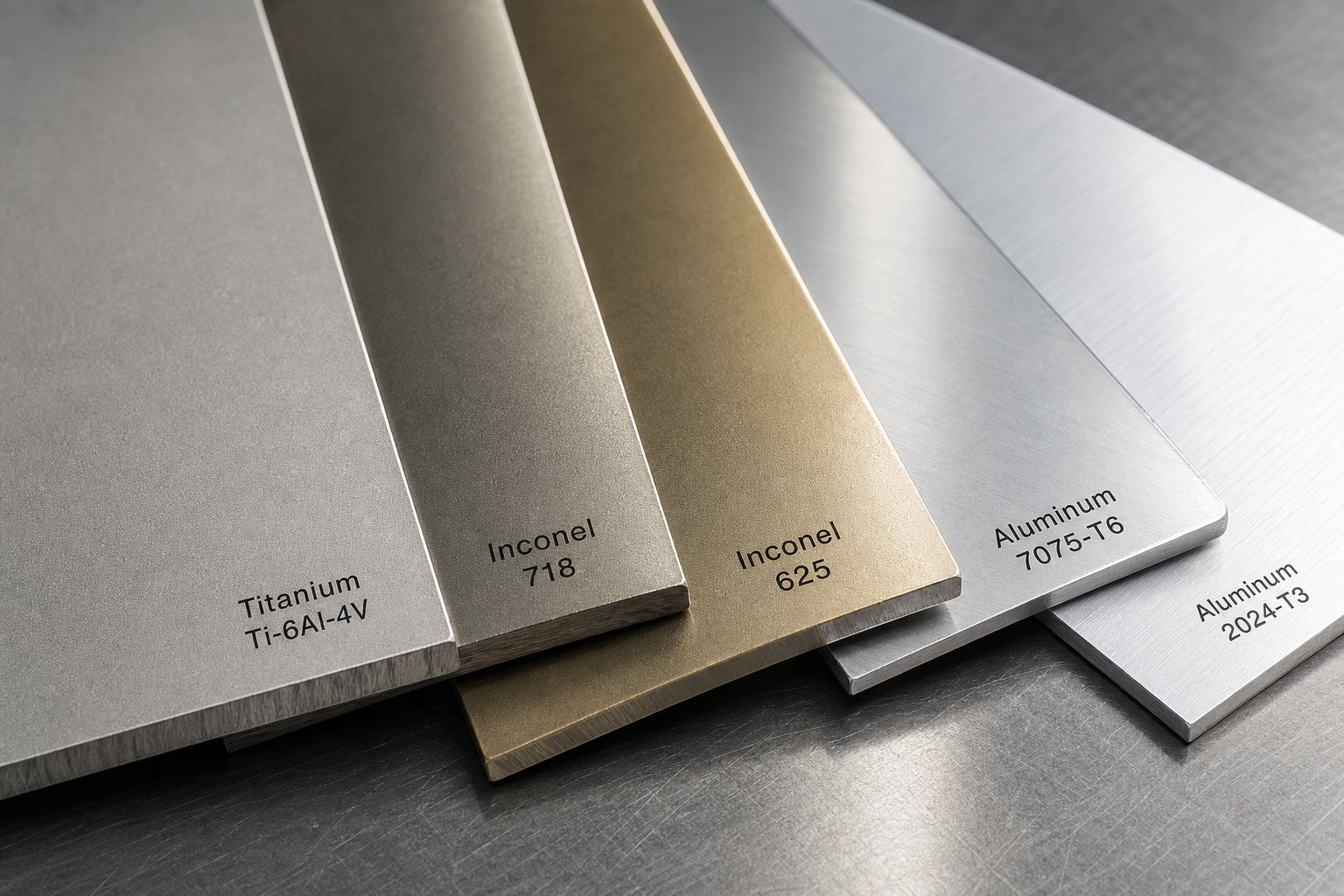 aerospace grade alloy sheets including titanium inconel and aluminum used in progressive die stamping