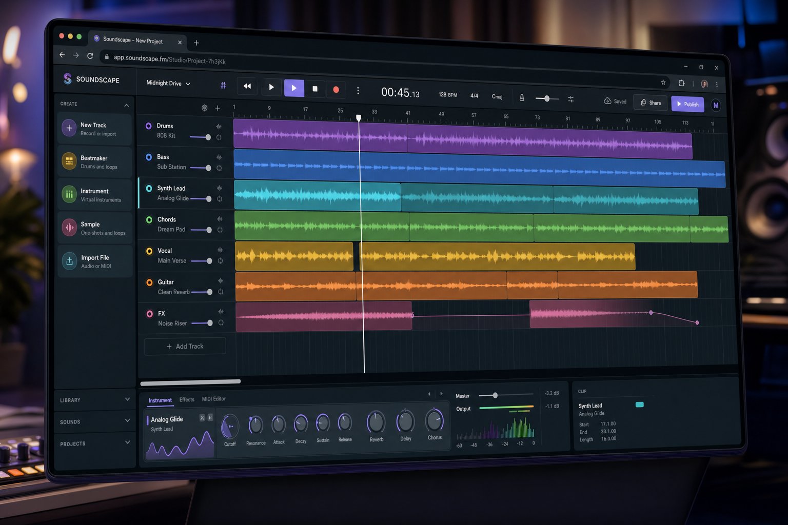 suno studio provides a browser based multitrack workspace for refining ai generated music with daw like controls
