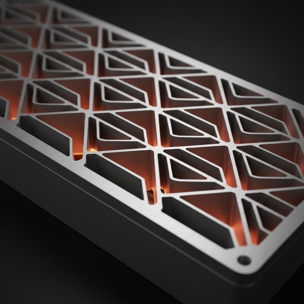 aluminum enclosure with integrated heat dissipation fins for thermal management