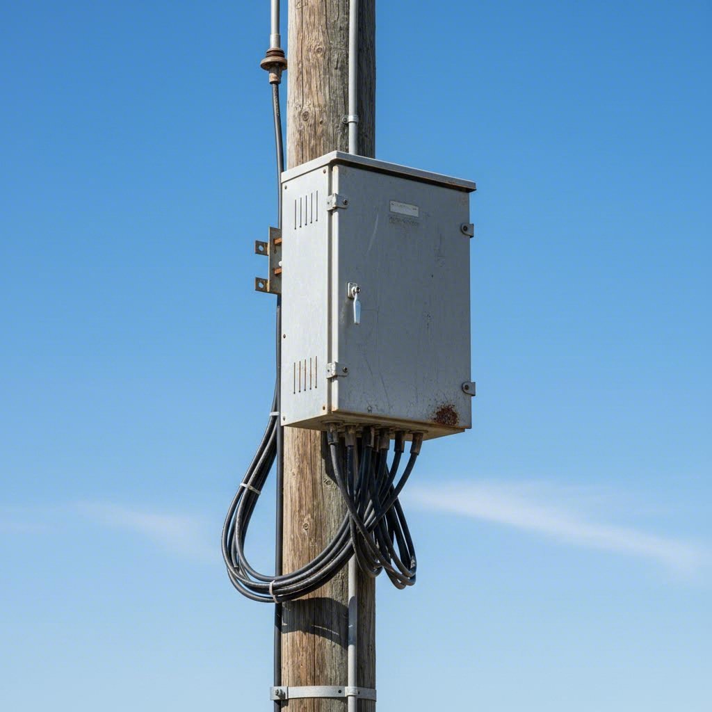 outdoor telecommunications aluminum enclosure installed in field application