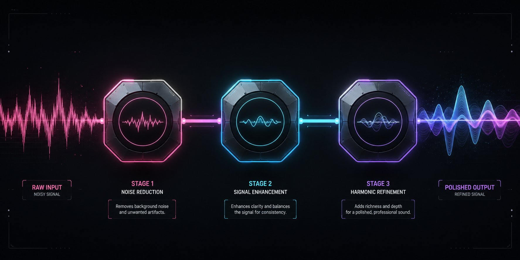 multi api production pipelines chain specialized services for composition vocals and mastering