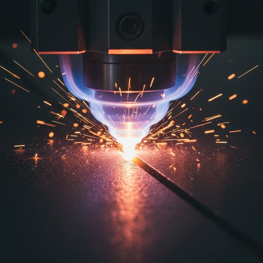 assist gas flow during laser cutting creates clean kerf and quality edges