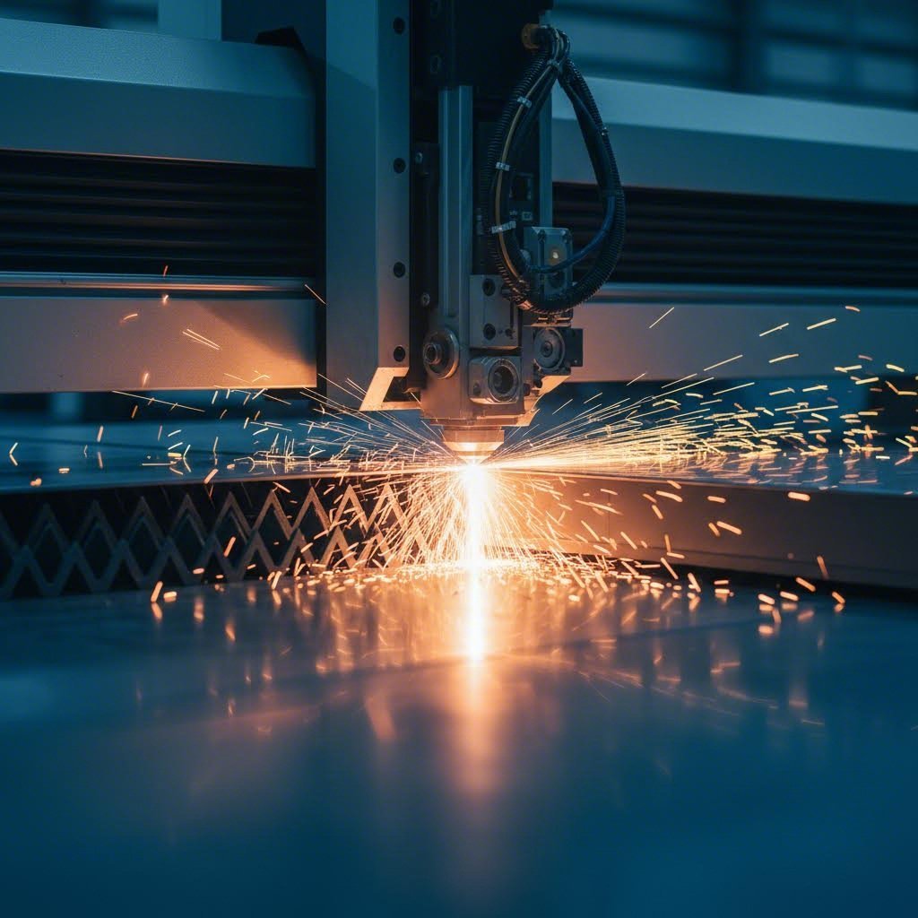 industrial fiber laser cutting machine precisely processing steel sheet metal