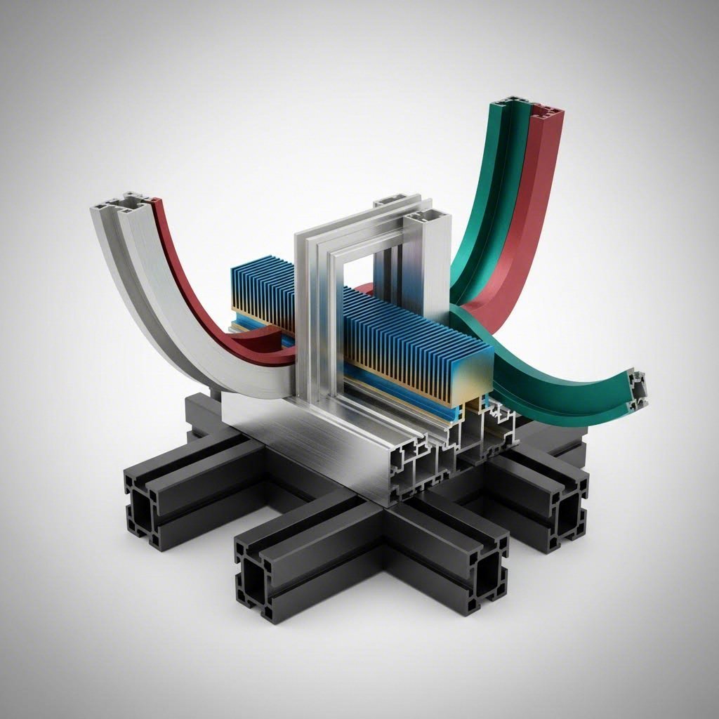 various aluminum extrusion profiles used across architectural and industrial applications
