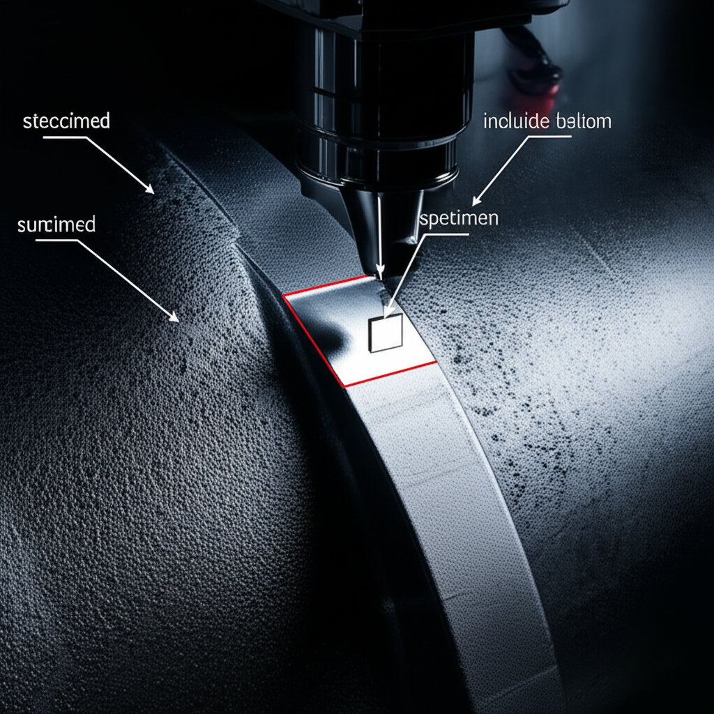 diagram illustrating the key stages of preparing a forged sample for testing
