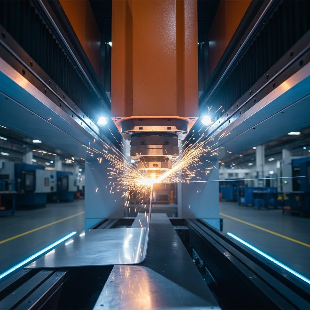 cnc press brake forming sheet metal into precision components