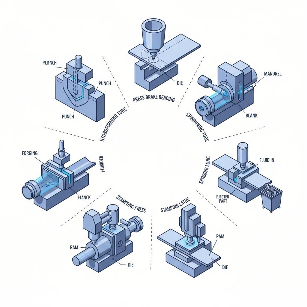 overview of seven major cnc metal forming techniques