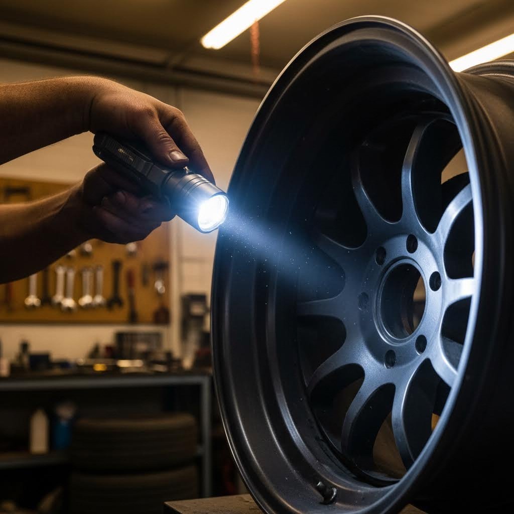 systematic inspection of all marking zones protects against counterfeit wheel purchases