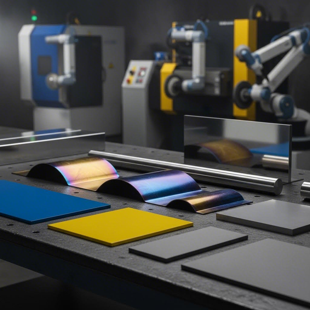 laser cut metal parts with various finishing options including powder coating and anodizing