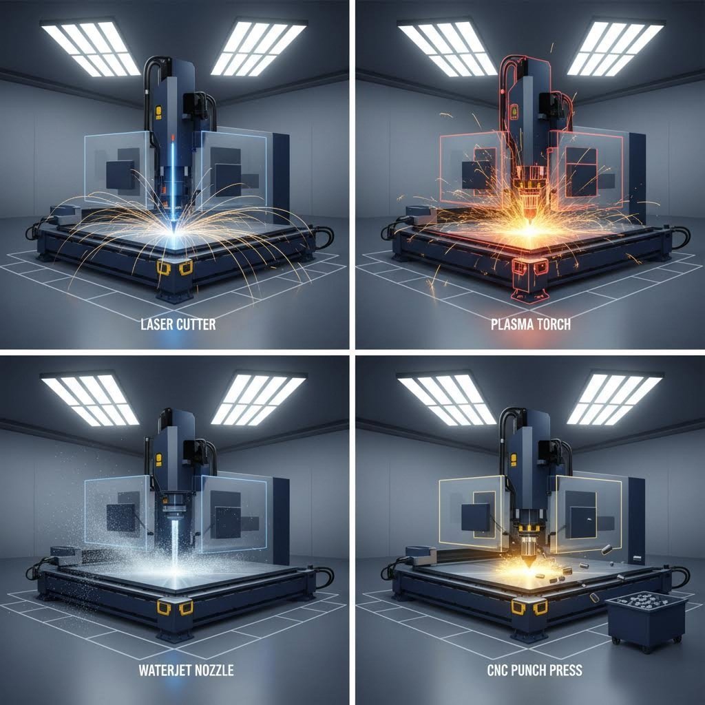 overview of metal cutting technologies laser plasma waterjet and cnc punching methods