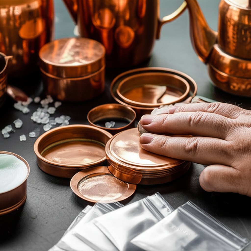 protecting and storing copper with wax and anti tarnish methods