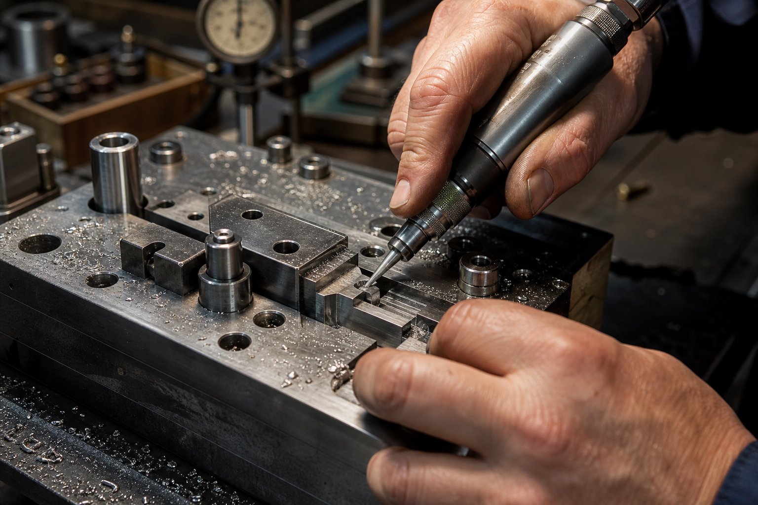 info-1-1 shop floor notch grinding adjusts bypass notch depth incrementally during die tryout to optimize material flow
