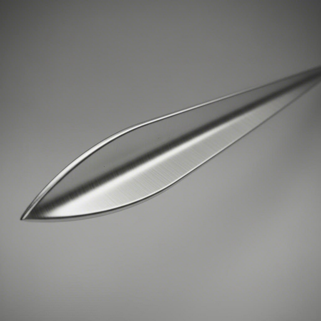 aluminum airfoil extrusion profile showing aerodynamic cross section geometry