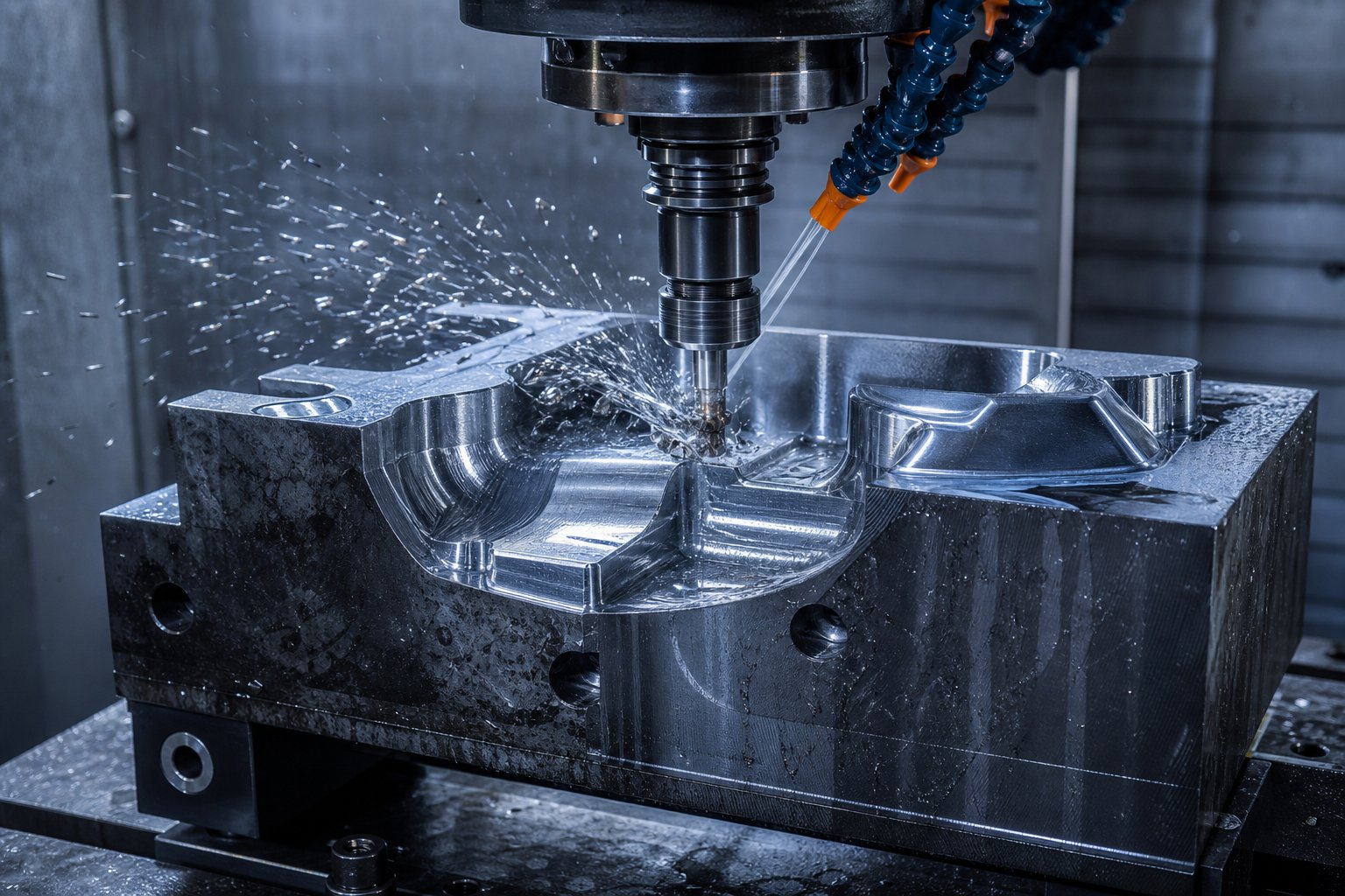 info-1-1 cnc multi axis milling shapes complex die geometries from hardened tool steel billets